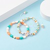 Handmade Polymer Clay Beads Bracelets Set BJEW-TA00043-01-2