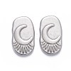 304 Stainless Steel Cabochons STAS-K213-08P-1