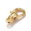 Brass Lobster Claw Clasps KK-M229-50G-3