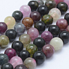 Natural Multicolor Tourmaline Beads Strands G-J373-08-4mm-1