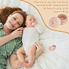 Round Wooden Umbilical Cord Storage Boxes with Carved Rose Pattern AJEW-WH0695-249-5