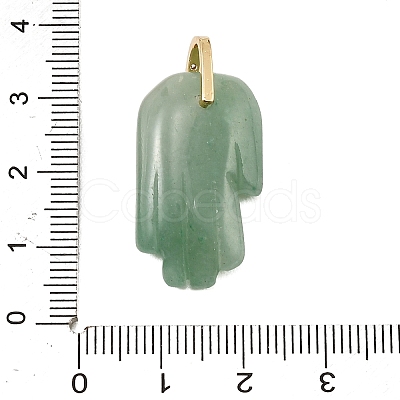 Natural Green Aventurine Carved Pendants GG-CBA5963-01J-NH-1
