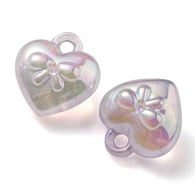 Luminous UV Plating Transparent Acrylic Pendants OACR-P010-10D-1