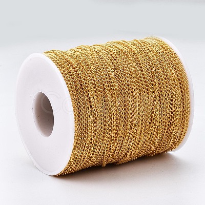 Brass Twisted Chains CHC-Q001-3x2mm-G-1