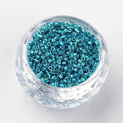 Plated Glass Bugle Beads SEED-R043-07-1