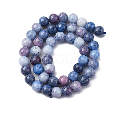 Ombre Effect Dyed Glass Beads Strands X-GLAA-T031-01O-04-1