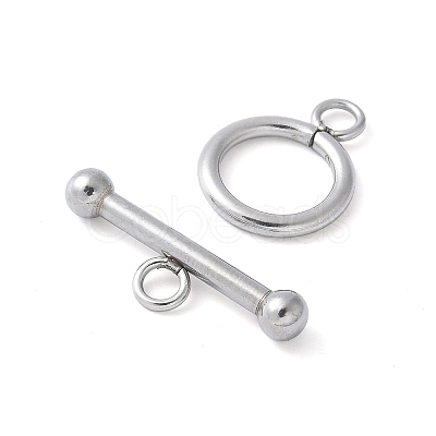 304 Stainless Steel Toggle Clasps STAS-Z124-01B-P-1