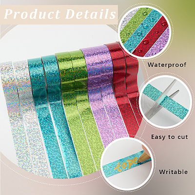 DIY Scrapbook Decorative Laser Paper Tapes DIY-WH20001-98F-1