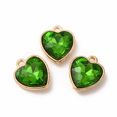 Faceted Glass Rhinestone Pendants GLAA-I051-B09-1