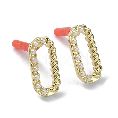 Alloy Stud Earring Findings EJEW-WH0009-08A-1