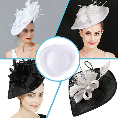Cloth Round Fascinator Hat Base for Millinery Magic AJEW-WH0270-738A-1
