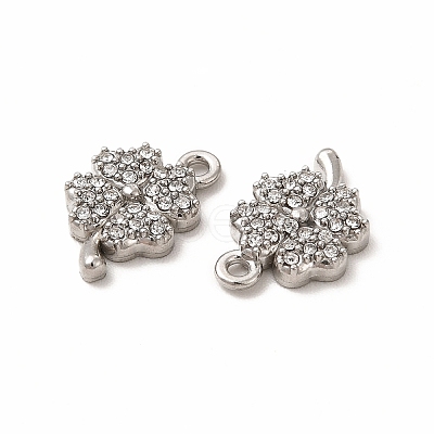 316 Surgical Stainless Steel with Crystal Rhinestone Charms STAS-G305-07P-1