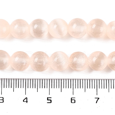 Natural Selenite Beads Strands G-C142-01A-08-1