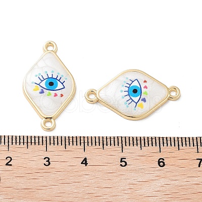 Rack Plating Alloy Enamel Connector Charms FIND-C050-12B-02G-1