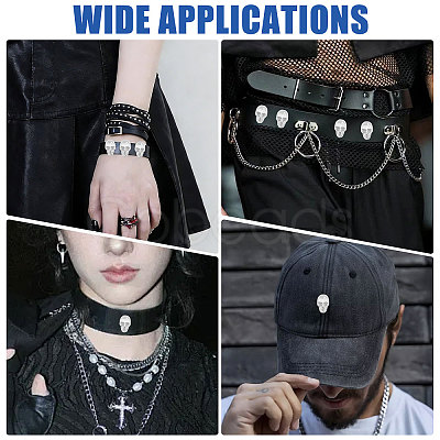 50Pcs Skull Alloy Rivets FIND-CA0011-72B-P-1