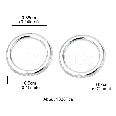 Iron Open Jump Rings IFIN-YW0001-41S-1