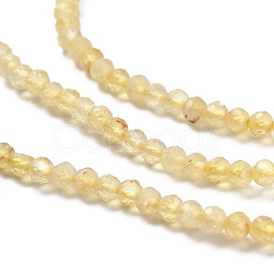 Natural Citrine Beads Strands G-Z074-A03-01-1