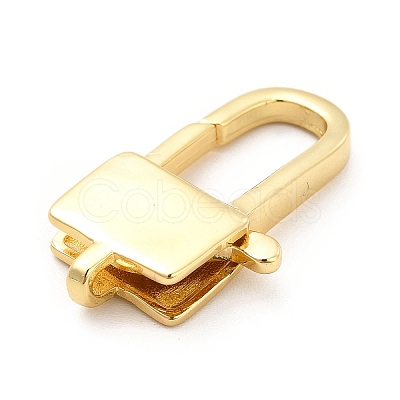 Rack Plating Brass Lobster Claw Clasps KK-K270-05G-1