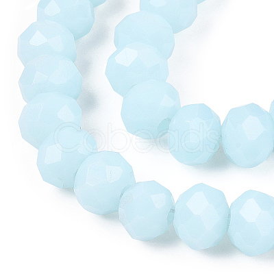 Opaque Solid Color Glass Beads Strands EGLA-A034-P10mm-D06-1