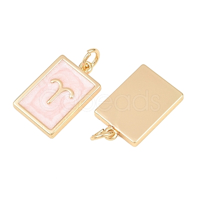 Brass Enamel Pendants KK-CBA62C2-01E-1