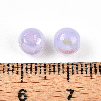 Electroplate Pearlized Glass Pearl Beads EGLA-T021-14A-08-1