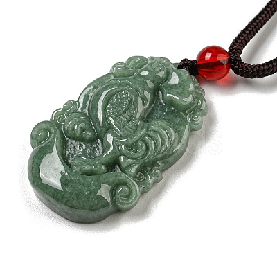 Natural Jadeite Pendant Necklaces G-H306-05-10-1