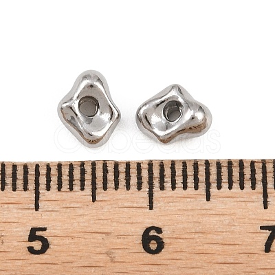 304 Stainless Steel Beads STAS-D394-01G-P-1