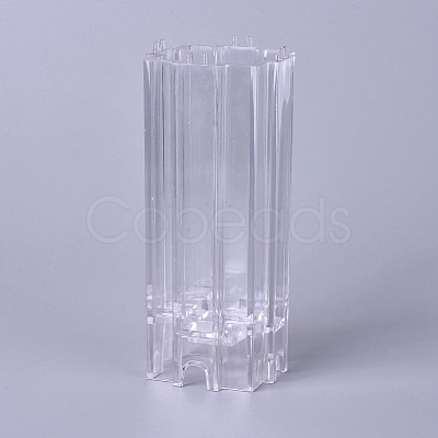 Transparent Plastic Candle Molds AJEW-WH0109-06-1