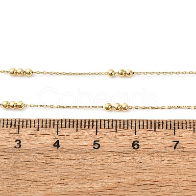 2MM Brass Round Ball Cable Chain Necklaces MAK-L045-01G-1