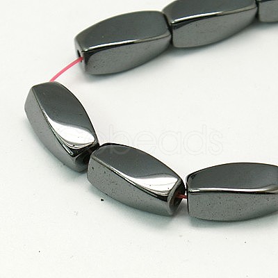 Magnetic Synthetic Hematite Beads Strands G-E079-1-1
