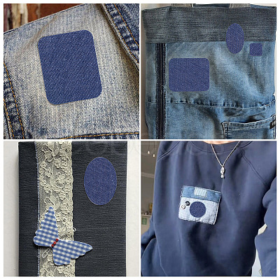 5 Sheets Denim Self-adhesive Patches PATC-TA0001-61D-1
