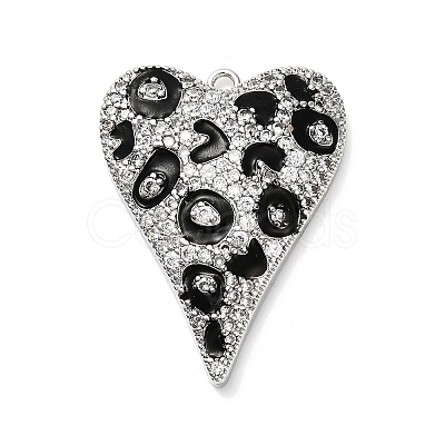 Brass Micro Pave Cubic Zirconia Pendants KK-L229-077B-P-1