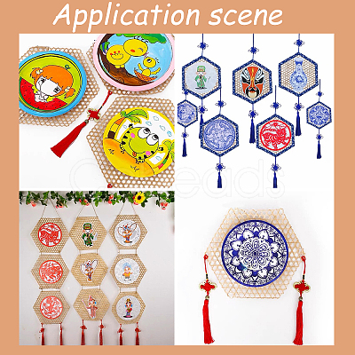 DIY Woven Bamboo Network FIND-WH0101-08-1