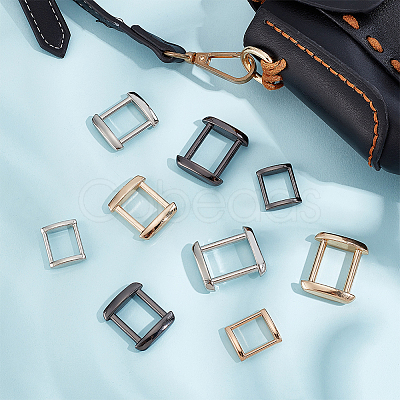 18Pcs 9 Style Zinc Alloy Rectangle Buckle Ring DIY-WR0002-59-1