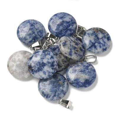 Natural Blue Spot Jasper Pendants G-B127-14P-09-1