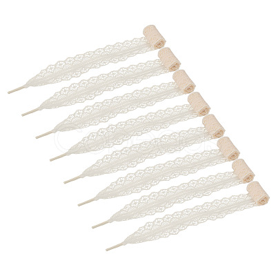 10 Pairs Polyester Lace Shoelaces AJEW-TA0003-14B-1