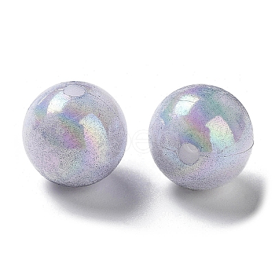 Two Tone Opaque Acrylic Beads SACR-P024-01B-W11-1