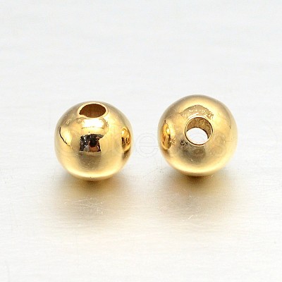 Brass Round Spacer Beads X1-KK-L147-197-4mm-NR-1