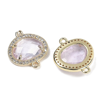 Natural Amethyst Faceted Oval Links G-B126-01G-11-1