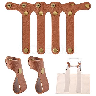 PU Leather Fixed Buckle Luggage Straps AJEW-WH0696-359A-1