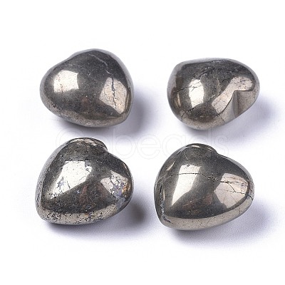 Natural Pyrite Heart Love Stone G-F659-B28-1