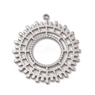 304 Stainless Steel Pendants STAS-L022-519P-1