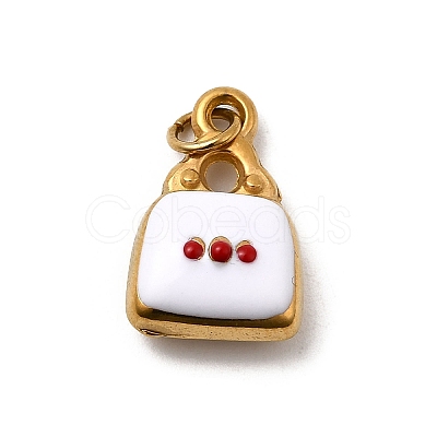 304 Stainless Steel Enamel Pendants STAS-B097-09G-01-1