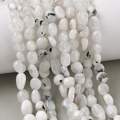 Natural Rainbow Moonstone Beads Strands GG-CBAAEDE-B05-1
