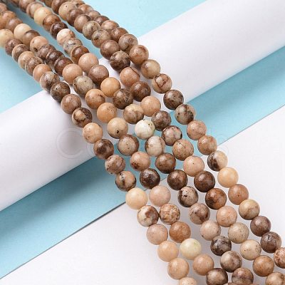 Natural Orange Calcite Beads Strands G-E185-04A-1