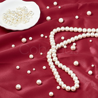Glass Pearl Beads Strands Sets HY-TA0001-B-02-1