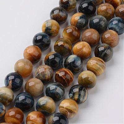 Natural Dream Tiger Eye Beads Strands G-G898-12mm-1