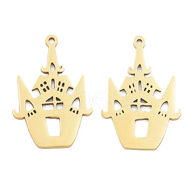 Ion Plating(IP) 201 Stainless Steel Pendants LS-STAS-N098-089LG-1
