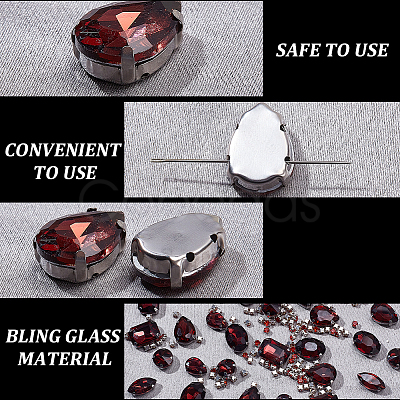 156Pcs 7 Styles Sew on Rhinestone DIY-SP0007-30E-1