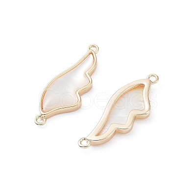 Natural Shell Connector Charms KK-A183-33G-1